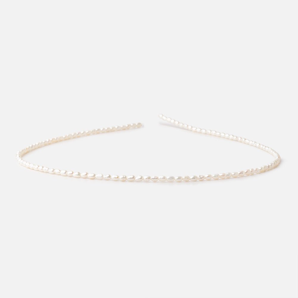 3 - 3.5mm Creamy Petite Baroque Freshwater Pearls 14.75 inch 100 Beads AA - Beadsofcambay.com