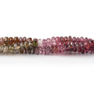 3 - 3.5mm Multi Color Spinel Plain Rondelle Beads 16 inch 220 pieces - Beadsofcambay.com