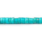 3 - 4.5mm Sleeping Beauty Turquoise Plain Heishi Beads 15 inch 185 pieces AA - Beadsofcambay.com