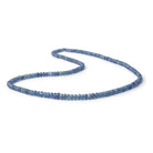3 - 5mm Blue Sapphire Faceted Rondelle Beads 15.5 inch 168 pieces - Beadsofcambay.com