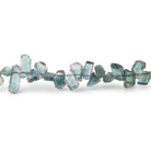 3-5mm Indicolite Tourmaline Slice Beads 7.75 inch 78 pieces - Beadsofcambay.com