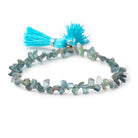 3-5mm Indicolite Tourmaline Slice Beads 7.75 inch 78 pieces - Beadsofcambay.com