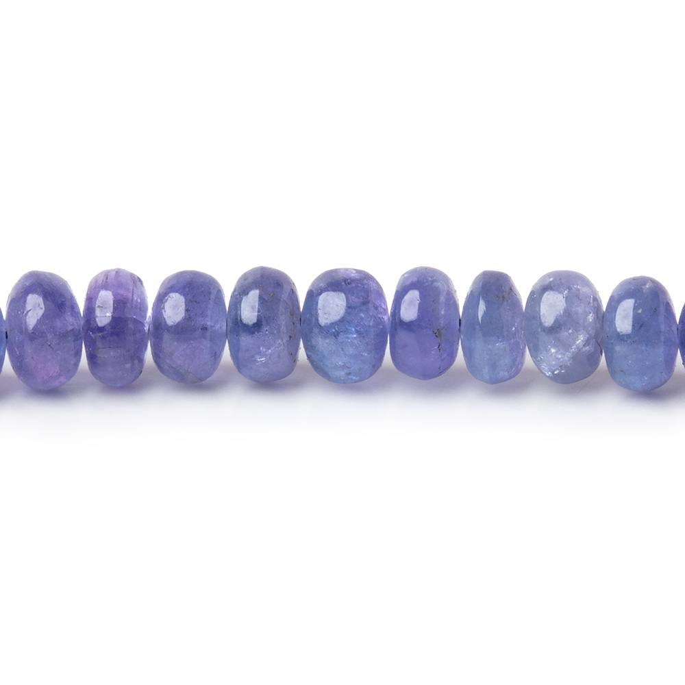 3 - 5mm Tanzanite Plain Rondelle Beads 15.5 inch 145 pieces A - Beadsofcambay.com