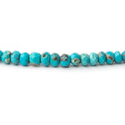 3 - 5mm Turquoise Faceted Rondelle Beads 16 inch 178 pieces - Beadsofcambay.com