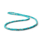 3 - 5mm Turquoise Faceted Rondelle Beads 16 inch 178 pieces - Beadsofcambay.com