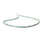 3-5mm Turquoise Faceted Rondelle Beads 18 inch 175 pieces - Beadsofcambay.com