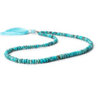 3-6mm Turquoise Faceted Rondelle Beads 16 inch 150 pieces - Beadsofcambay.com