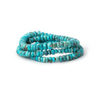 3-6mm Turquoise Faceted Rondelle Beads 16 inch 150 pieces - Beadsofcambay.com