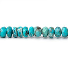 3-6mm Turquoise Faceted Rondelle Beads 16 inch 150 pieces - Beadsofcambay.com
