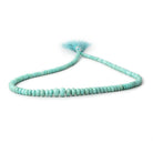 3-7.5mm Turquoise Faceted Rondelle Beads 16 inch 166 pieces - Beadsofcambay.com