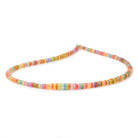 3 - 7mm Multi Color Ethiopian Opal Faceted Heishi 16 inch 230 Beads AA - Beadsofcambay.com