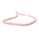 3-7mm Pink Peruvian Opal Plain Rondelle Beads 15.5 inch 120 pieces - Beadsofcambay.com