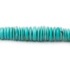 3-8mm Sleeping Beauty Turquoise Plain Heishi Beads 18 inch 384 pieces - Beadsofcambay.com