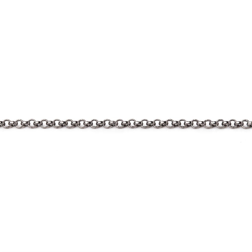 3 Feet - 1.5mm Rolo Link Chain - Beadsofcambay.com