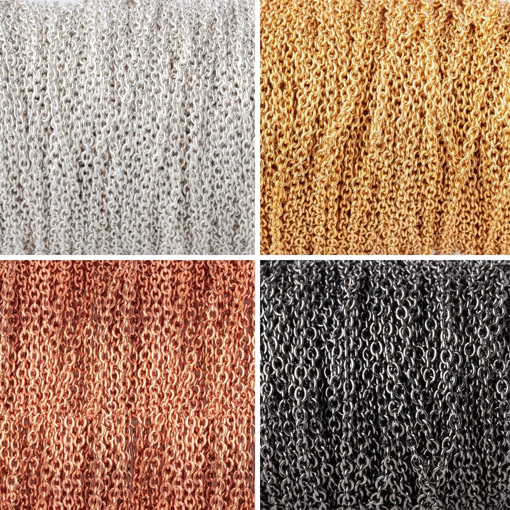 3 Feet - 1mm Link Chain - Beadsofcambay.com