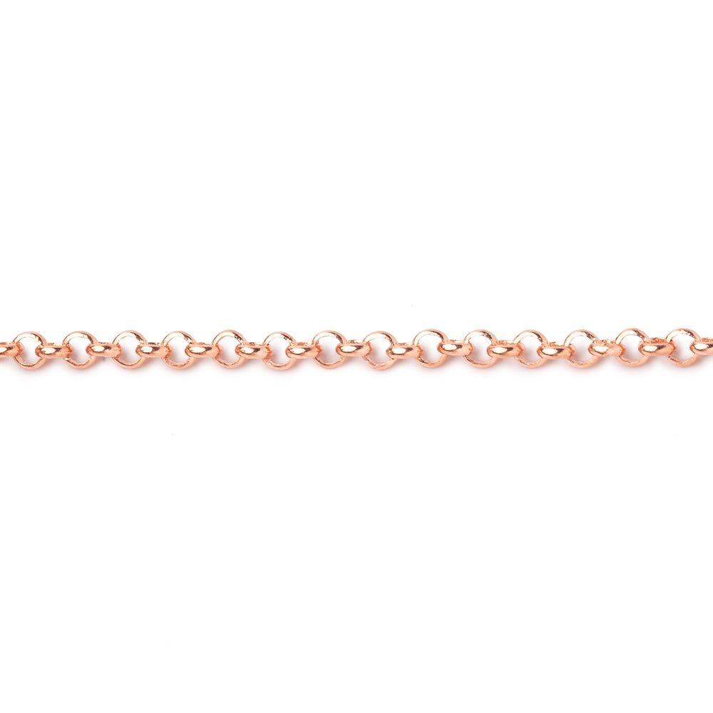 3 Feet - 2.5mm Rolo Link Chain - Beadsofcambay.com
