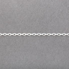 3 Feet - 2mm Divot Oval Link Chain - Beadsofcambay.com