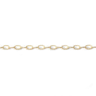 3 Feet - 2x4mm Elongated Corrugated Oval Link Chain - Beadsofcambay.com