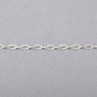 3 Feet - 2x4mm Elongated Corrugated Oval Link Chain - Beadsofcambay.com