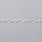 3 Feet - 3.5mm Multiple Corrugated Oval Link Chain - Beadsofcambay.com