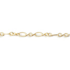 3 Feet - 3.5mm Multiple Corrugated Oval Link Chain - Beadsofcambay.com