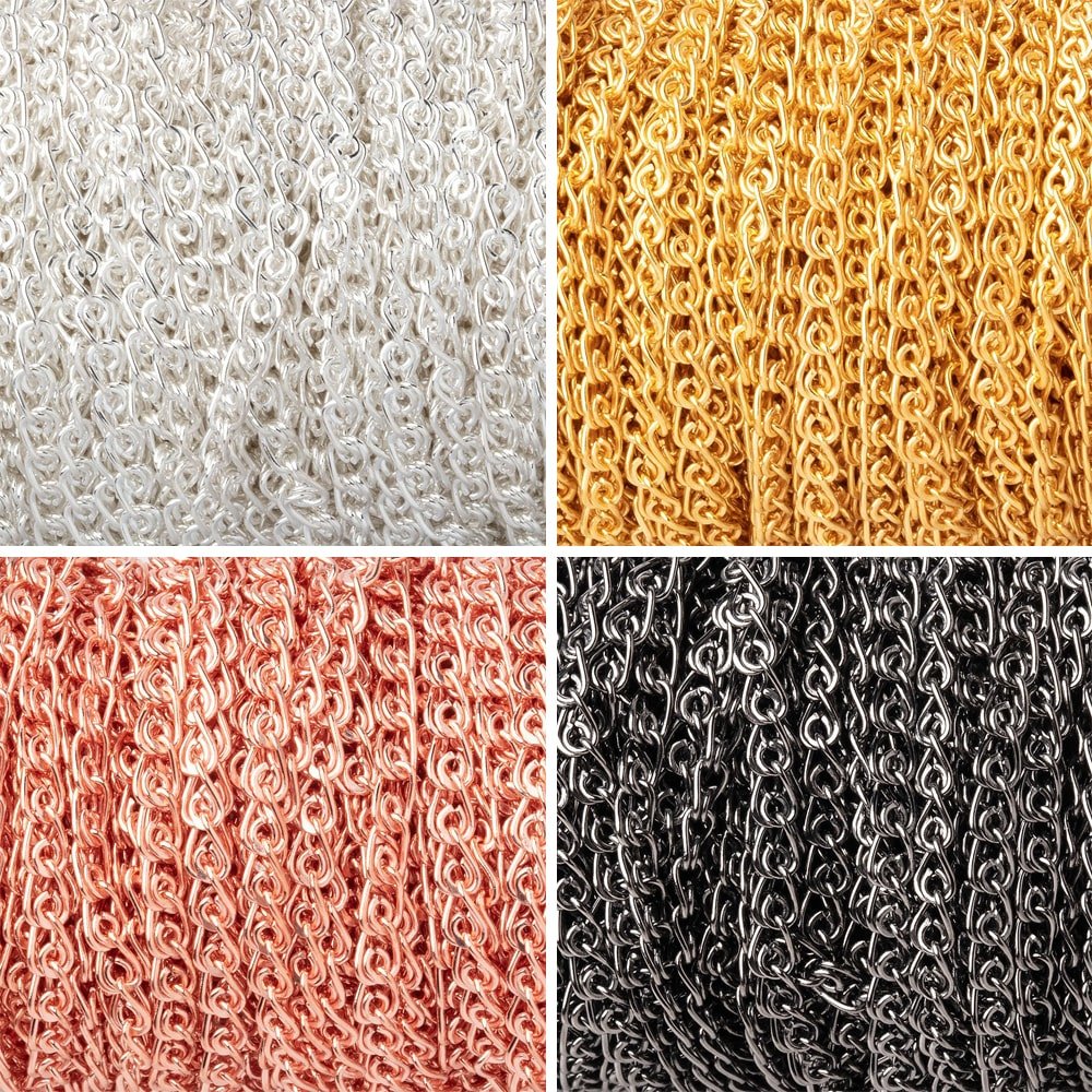 3 Feet - 3mm Loop Link Chain - Beadsofcambay.com