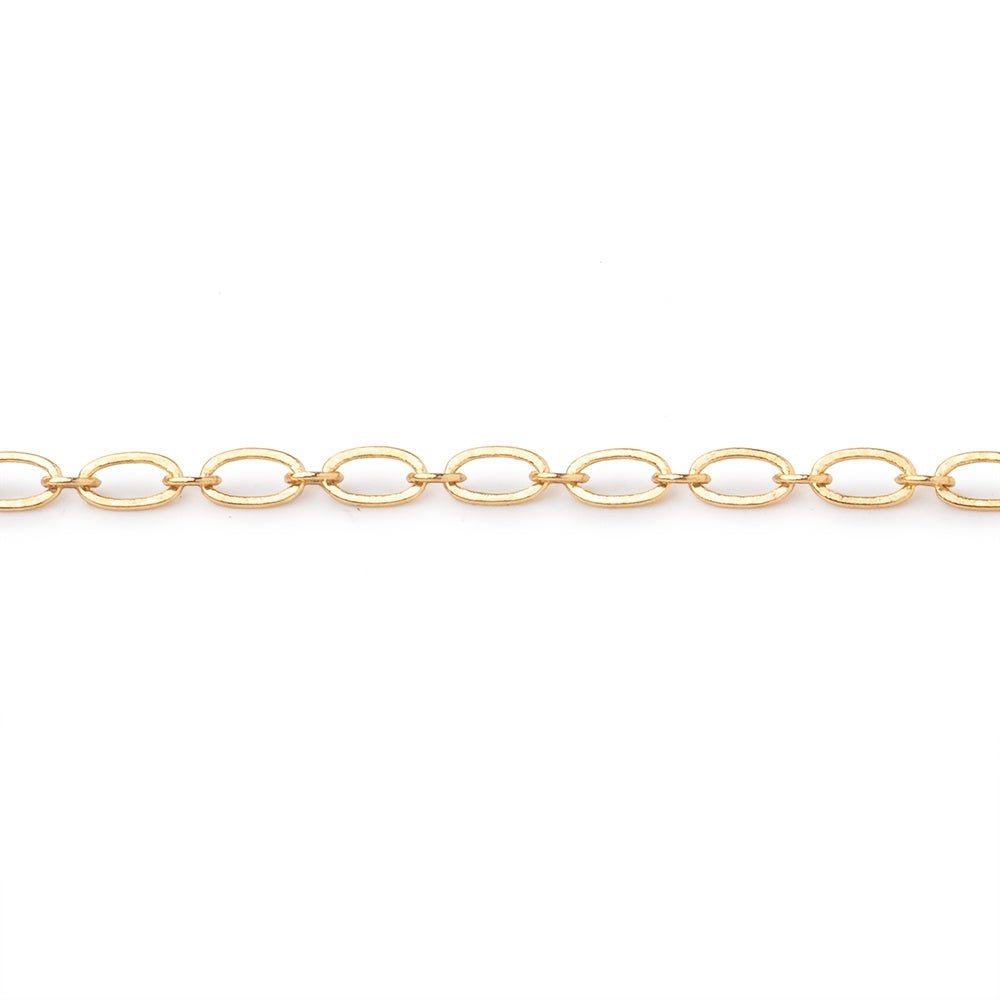 3 Feet - 3mm Oval & Link Chain - Beadsofcambay.com