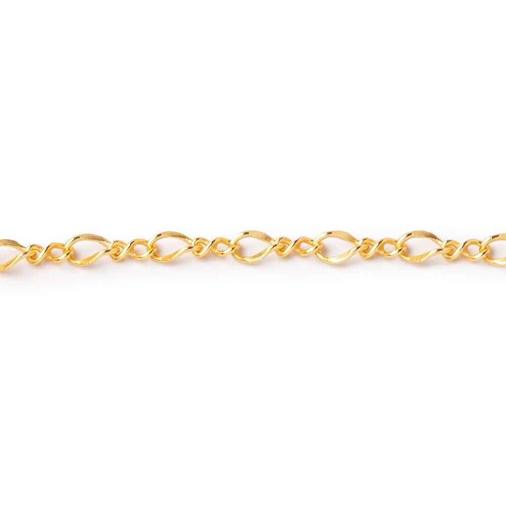 3 Feet - 3mm Oval & Twist Link Chain - Beadsofcambay.com