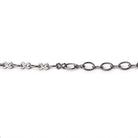 3 Feet - 3mm Rounded Oval & Bowtie Link Chain - Beadsofcambay.com