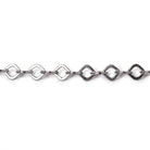 3 Feet - 4mm Flat Square Oval Link Chain - Beadsofcambay.com
