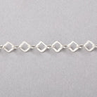 3 Feet - 4mm Flat Square Oval Link Chain - Beadsofcambay.com
