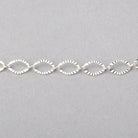 3 Feet - 5mm Corrugated Oval Link Chain - Beadsofcambay.com