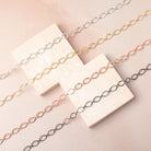 3 Feet - 5mm Corrugated Oval Link Chain - Beadsofcambay.com