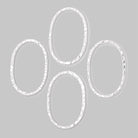 30x20mm Stamped Oval Charm Set of 4 pieces - Beadsofcambay.com