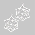 33x30mm Brushed Filigree Hexagon Charm Set of 2 pieces - Beadsofcambay.com