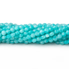 3.7mm Amazonite checkerboard calibrated faceted coins 12.5 inch 90 beads AAA - BeadsofCambay.com