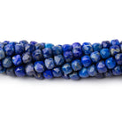 4mm Lapis Lazuli Micro Faceted Cubes 12.5 inch 78 Beads - BeadsofCambay.com