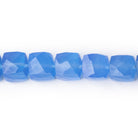 Beadsofcambay Santorini Blue Chalcedony Faceted Cube View 1
