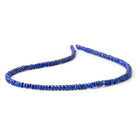 3.5 - 4.5mm Lapis Lazuli Faceted Rondelle Beads 14 inch 127 pieces - Beadsofcambay.com