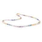 3.5 - 4mm Madagascar Sapphire Faceted Rondelle 18 inch 260 Beads AA - Beadsofcambay.com