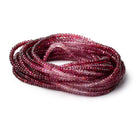 3.5 - 4mm Shaded Pink Spinel Plain Rondelle Beads 18 inch 200 pieces AAA - Beadsofcambay.com
