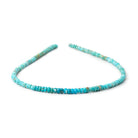 3.5-4mm Sleeping Beauty Turquoise Faceted Rondelle Beads 13 inch 140 pieces - Beadsofcambay.com