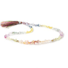 3.5-5.5mm Fancy Sapphire Micro Faceted Tear Drop Beads 16 inch 290 pieces AAA - Beadsofcambay.com