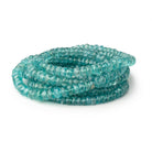 3.5 - 5.5mm Teal Kyanite Faceted Rondelle Beads 16 inch 162 pieces AA - Beadsofcambay.com