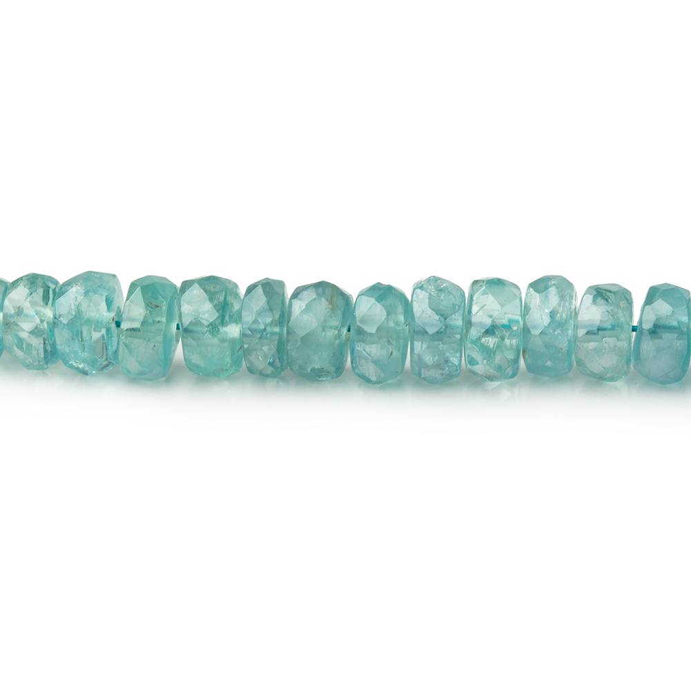 3.5 - 5.5mm Teal Kyanite Faceted Rondelle Beads 16 inch 162 pieces AA - Beadsofcambay.com