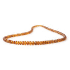 3.5 - 6.5mm Hessonite Garnet Plain Rondelle Beads 15.5 inches 117 pieces - Beadsofcambay.com