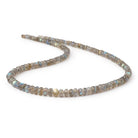 3.5 - 6mm Labradorite Faceted Rondelle Beads 18 inch 139 pieces AA - Beadsofcambay.com