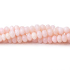 3.5-6mm Pink Peruvian Opal Plain Rondelle Beads 16.75 inch 118 pieces - Beadsofcambay.com