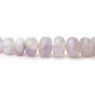 3.5 - 8mm Purple Chalcedony Plain Rondelles 18 inch 112 Beads - Beadsofcambay.com