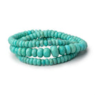 3.5 - 8mm Turquoise Faceted Rondelle Beads 16 inch 145 pieces A - Beadsofcambay.com
